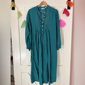 LL Bean Flannel Dobby Nightgown